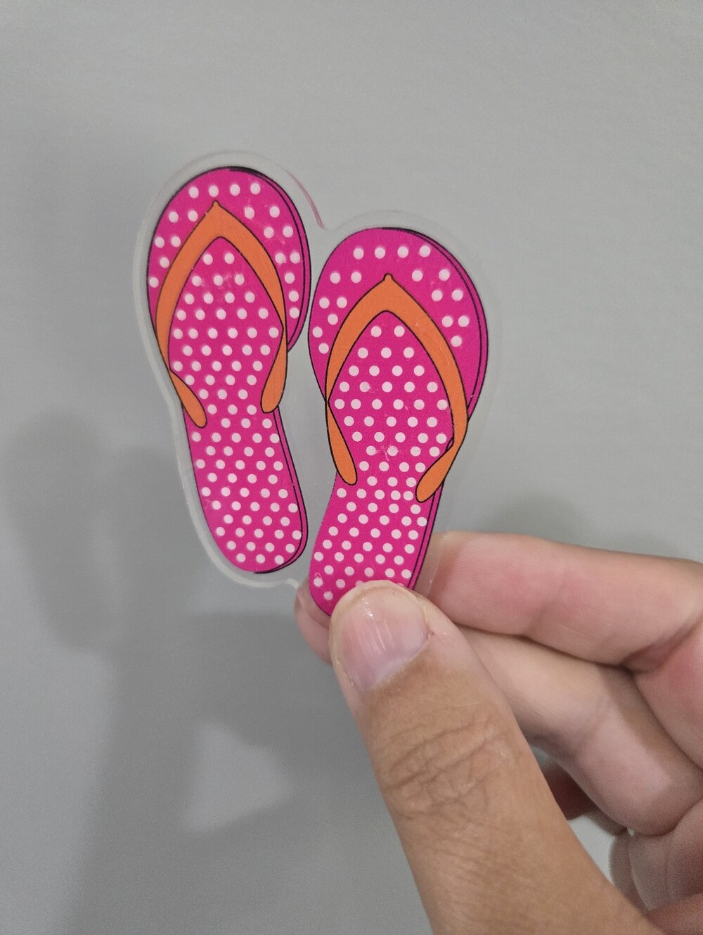Bogg Bag Accessories - Pink Flip Flops Acrylic Bogg Bag Charm